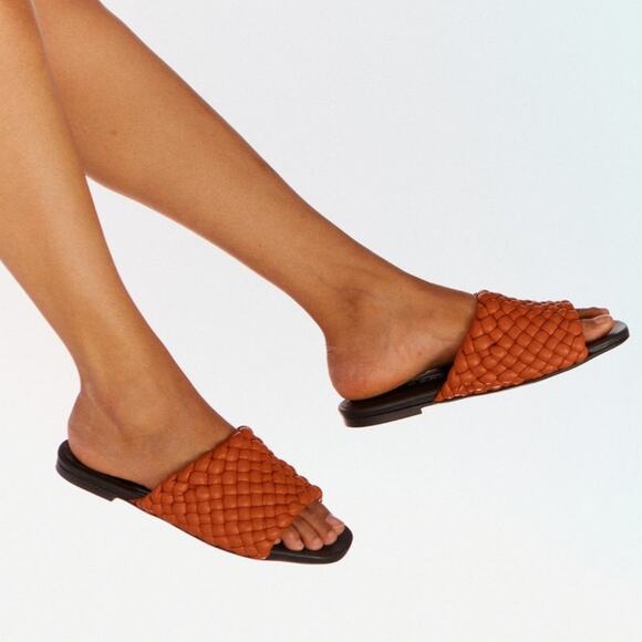 Simon Miller Vegan Slit Slide Sandals in Spice 6 - Picture 2 of 12